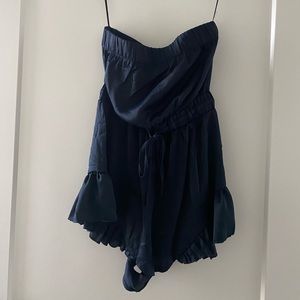 Sleeveless Navy Romper